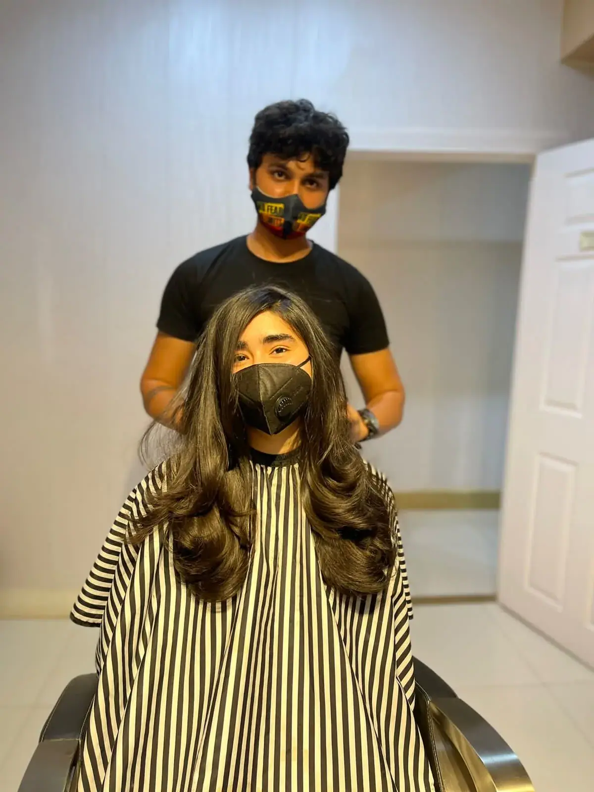 Real client look at House of Salons F-10 (Unisex), F-10 Markaz, Islamabad