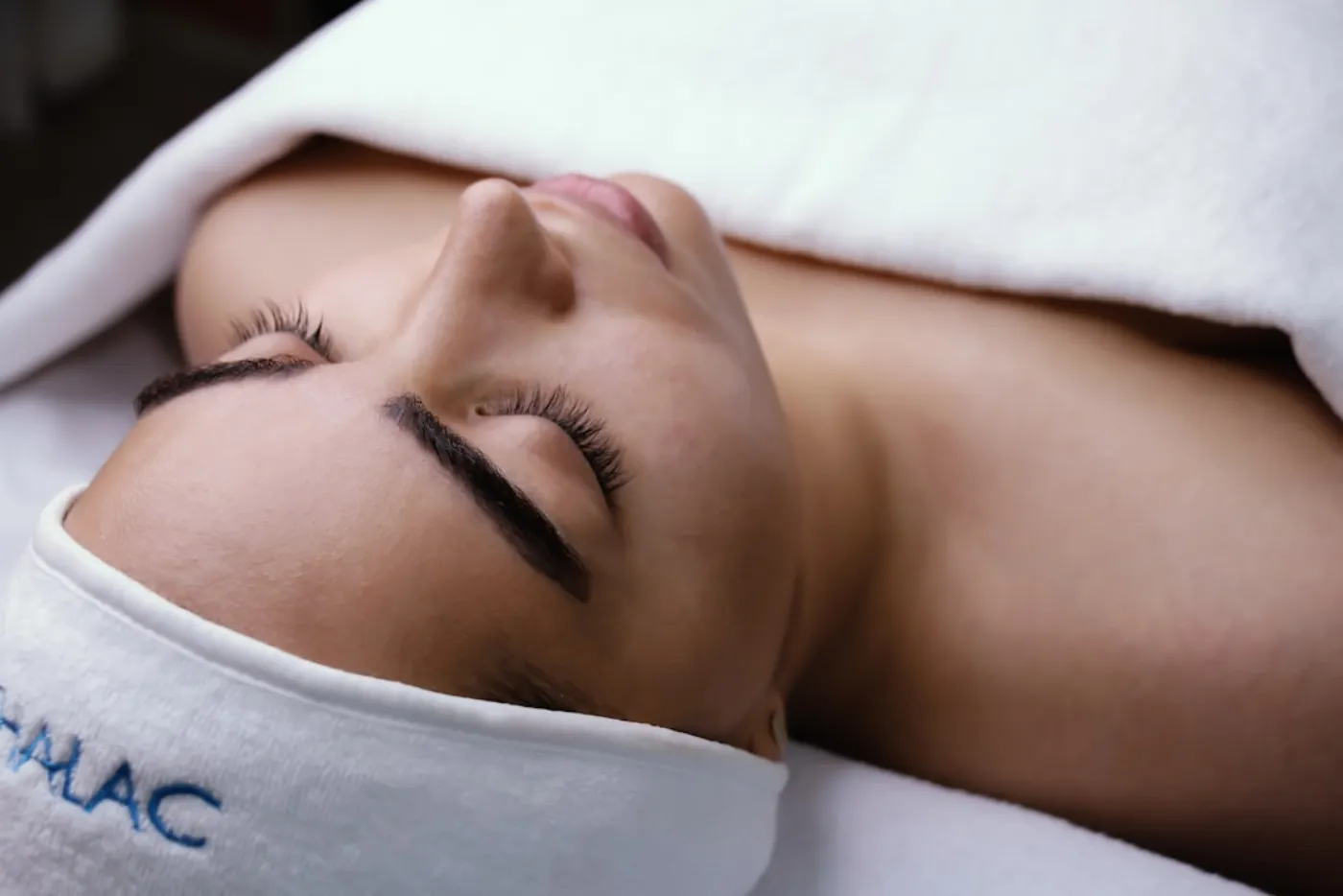 A relaxing professional facial session