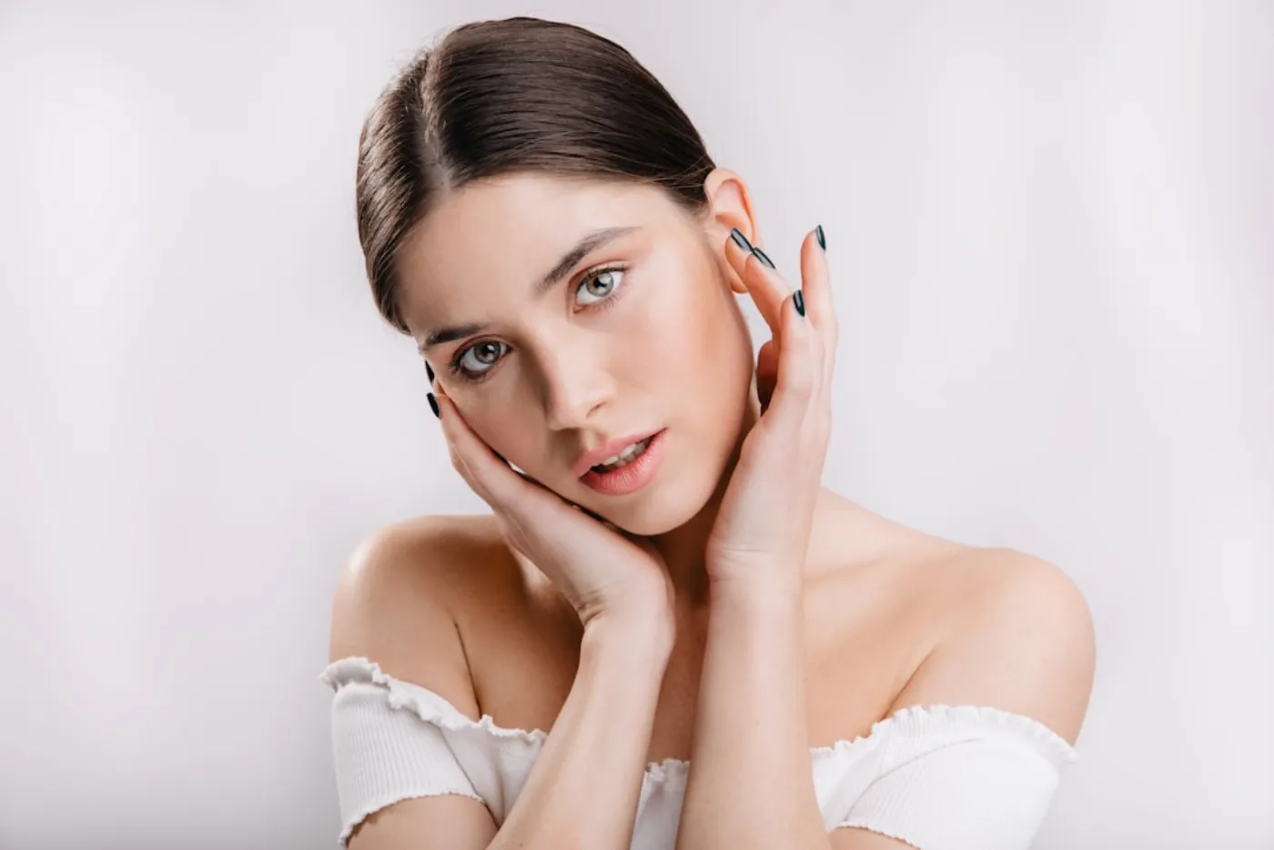 Beautiful, radiant skin after a skincare session