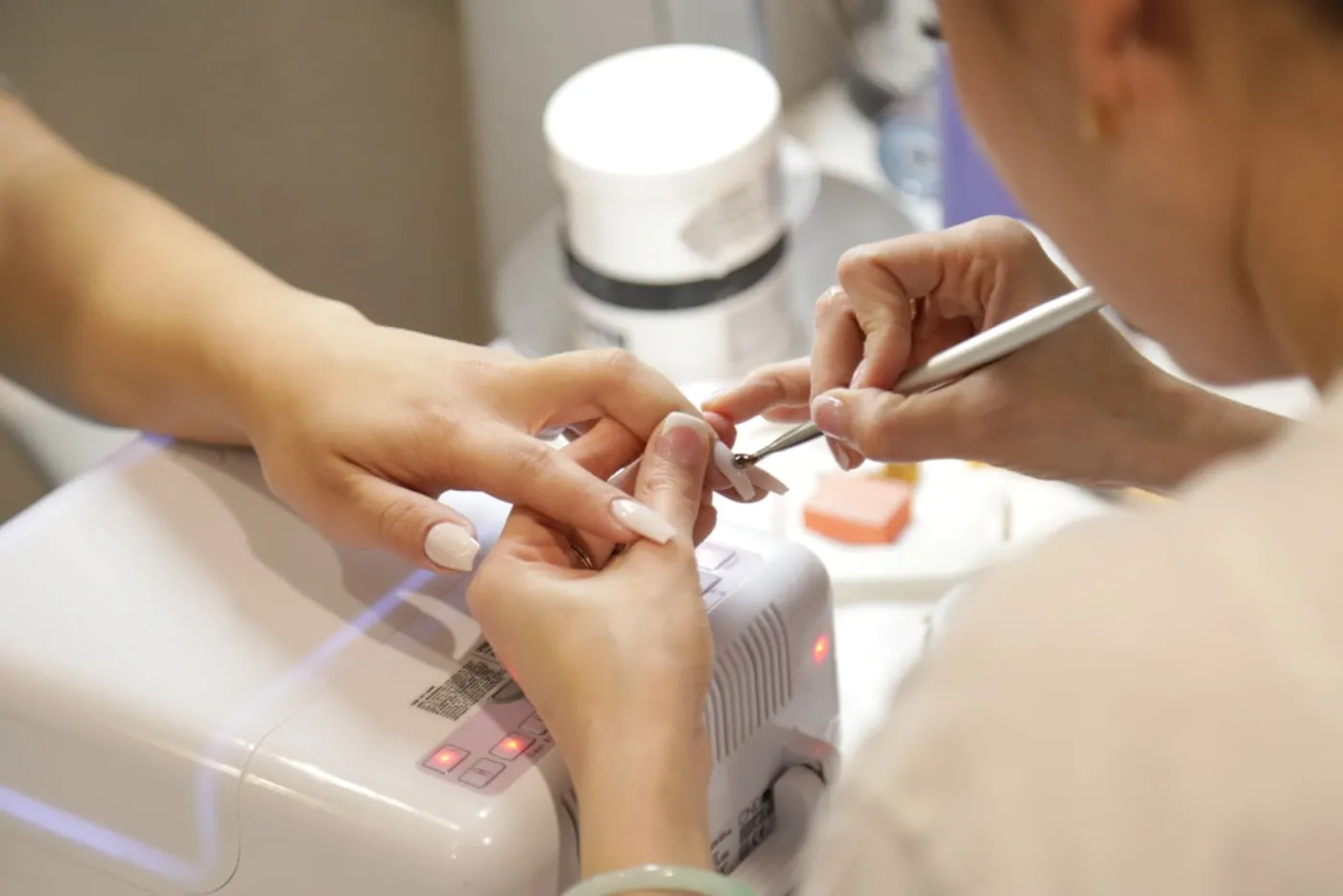 Elegant manicure and nail art setup in Islamabad